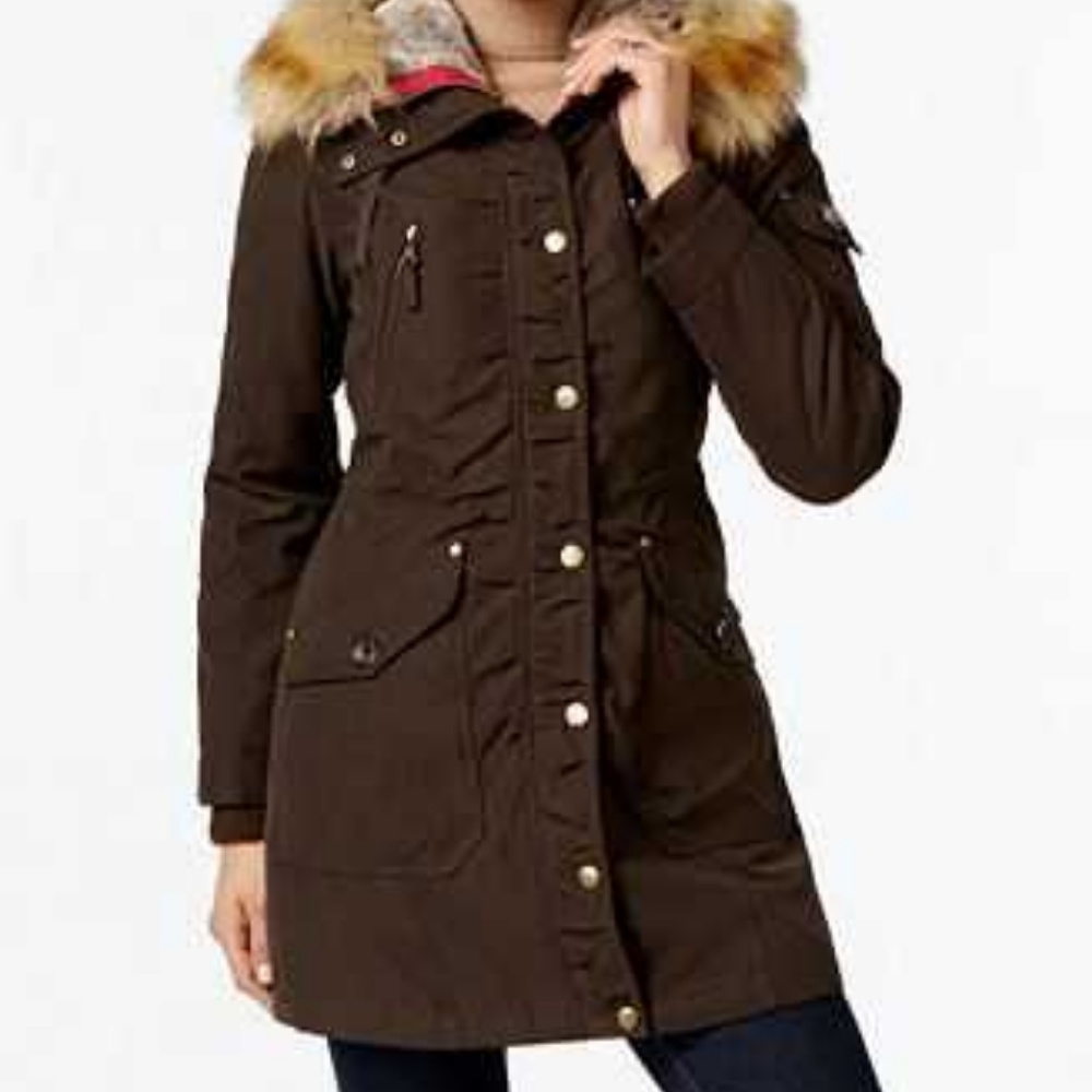 Madison Expedition Faux-Fur-Trim Hooded Parka